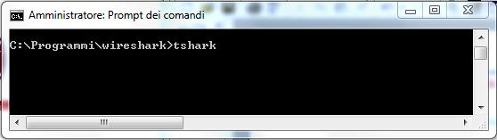 Tshark Wireshark testuale dalla riga di comando La versione testuale di Wireshark si chiama TShark.