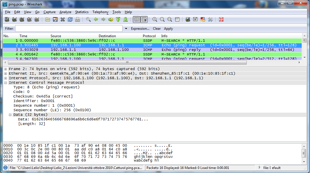 ping.pcap ICMP