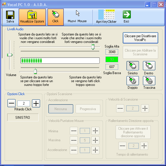 VocalPC è un software che permette di scrivere, comunicare e utilizzare un computer semplicemente emettendo un qualunque suono con la voce, come ad esempio un vocalizzo.