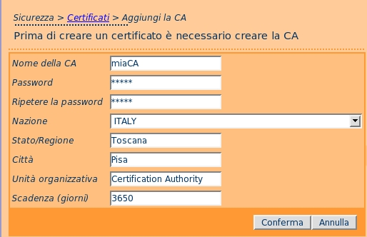 Capitolo 7. Servizi sicuri È possibile aumentare la sicurezza dei servizi mail e web utilizzando il protocollo di comunicazione ssl.