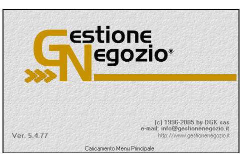 Voci: quantità di righe inserite in memoria. 3. PER APRIRE IL PROGRAMMA Una volta acceso il computer, attendere che si carichi e che compaia l icona del programma sul desktop.