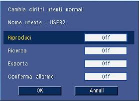 Videoregistratore serie 630/650 Menu Configurazione it 77 Admin Immettere una Password di massimo 12 caratteri. La password dell'amministratore predefinita è 000000 (sei zeri).