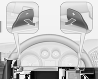 172 Guida e funzionamento Leve del volante Spostare la leva del cambio dalla posizione D verso sinistra per selezionare la modalità manuale.