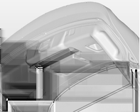 Oggetti e bagagli 85 Posizionare la copertura del vano di carico con il lato superiore rivolto verso il basso e la leva di sblocco sul lato anteriore destro nella cavità.