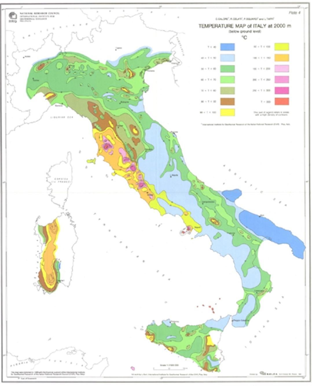 Disturbi superficiali al flusso di calore (Della Vedova et al., 2001) Circolazione idrogeol.