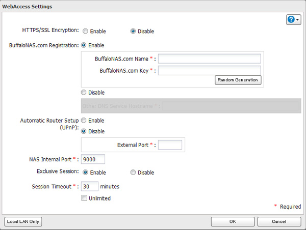 Configurazione da Advanced Settings (Impostazioni avanzate) Nota: Utilizzare la modalità di compatibilità per usare WebAccess con Internet Explorer su Windows 8 e Windows 8.1.