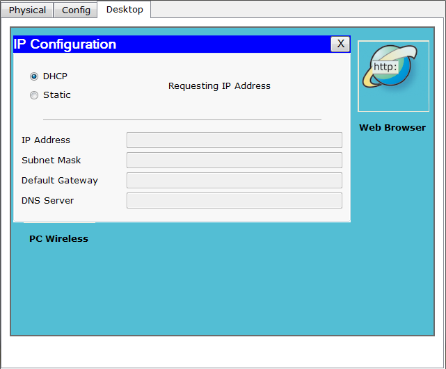 Configurazione DHCP Client