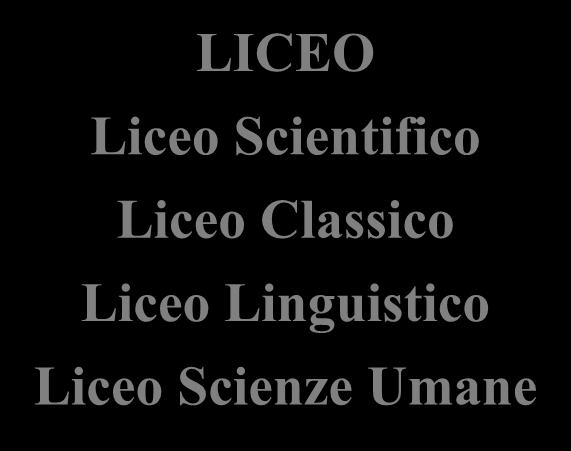 I nostri indirizzi LICEO Liceo Scientifico Liceo Classico Liceo Linguistico Liceo Scienze Umane TECNICO Amministrazione Finanza e