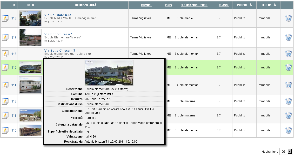 Area 1 Risparmio energetico e sviluppo delle fonti rinnovabili Azione 1.1 Energy Management System Azione 1.