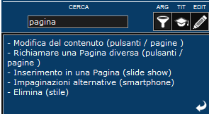 Si possono richiamare manuali e consigli, una pagina di appunti personali, un elenco delle immagini e dei contributi multimediali utilizzabili.