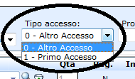 Tipo di accesso: Identifica il tipo accesso I restanti campi: Interessano l area fisiatrica. I codici prestazioni vanno inseriti nella sezione PRESTAZIONE.