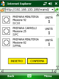 TERMINALE Device per l operatore logistico: All Contents Copyright Alfaproject.