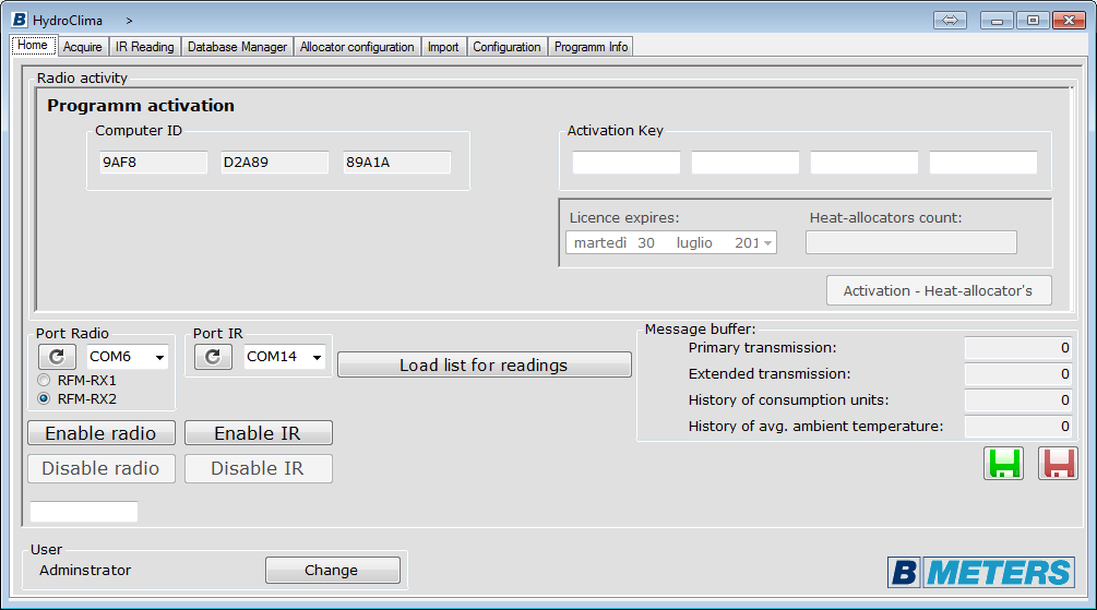 - heat cost allocators ripartitori di calore Software Manual Manuale del Software 2.