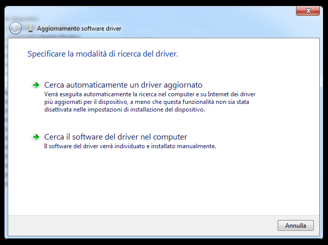 cliccando su start e poi nel riquadro di ricerca scrivi devmgmt.msc e premi invio, si aprirà la finestra della Gestione dispositivi.