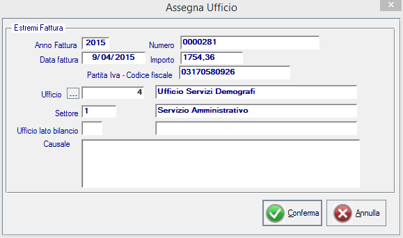 Pagina 4 di 10 Cliccare sui tre puntini ufficio, compariranno tutti gli uffici presenti nel protocollo, Selezionare con il doppio click l ufficio, nel mio caso uff Demografici e cliccare