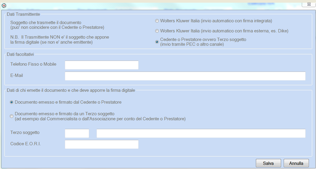 Campo Codice Pagamento Istituto Finanziario BIC Codice di pagamento per la riconciliazione degli incassi da parte dello Studio/Azienda. Bank Identifier Code.