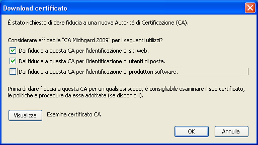 Non è necessario proseguire con i passi seguenti.