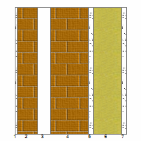 Descrizione strato 1 Intonaco di calce e sabbia 2 Mattone forato 3 Intercapedine non ventilata 4 Mattone forato 5 Intonaco di cemento e sabbia 6 Polistirene espanso, estruso con pelle 7 Intonaco di