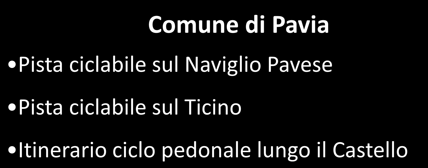Ticino Itinerario ciclo pedonale lungo