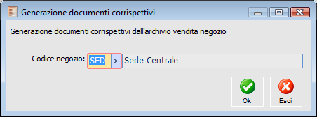 A D H O C R E V O L U T I O N P O S 7. 0 Generazione documenti corrispettivi La funzione di generazione corrispettivi ha lo scopo di generare i documenti di tipo Corrispettivo in via differita.