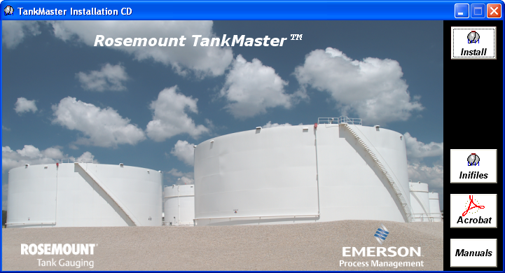 Manuale di configurazione del sistema Rosemount Raptor 3.3.3 Procedura di installazione Per installare il pacchetto software TankMaster procedere come segue: 1. Inserire il CD-ROM TankMaster.