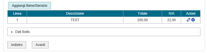 Il Cliente seleziona la barra con la scritta Sconto/Maggiorazione e visualizza i seguenti campi.