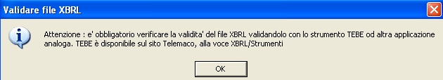 Cliccare su Aggiungi per allegare il file contenente il bilancio XBRL. Tramite il bottone Sfoglia recuperare il file dalla cartella nella quale era stato precedentemente salvato.