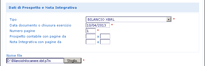 Vademecum Utente sperimentazione Nota Integrativa XBRL 2014 La sperimentazione con l applicazione Bilanci on line Il bilancio completo del prospetto contabile (stato patrimoniale, conto d ordine e