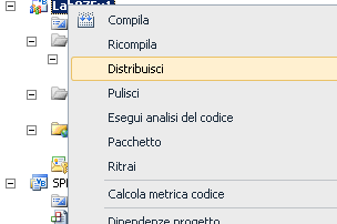 3. Aggiungere il codice seguente alla dichiarazione di classe FeatureReceiver: Public Overloads Overrides Sub FeatureActivated(ByVal properties As SPFeatureReceiverProperties) Dim wappcurrent As