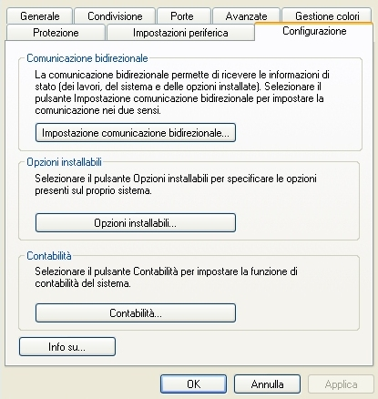 5 Specificare il nome del dispositivo o l indirizzo TCP/IP. 6 Selezionare Sì per abilitare la comunicazione bidirezionale. 7 Fare clic su OK. La comunicazione bidirezionale è abilitata.