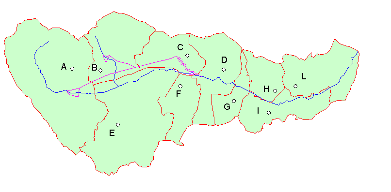 10. ESEMPIO DI RIPARTIZIONE DEL SOVRACANONE Di seguito è illustrato un esempio di ripartizione del sovracanone a scopo dimostrativo.