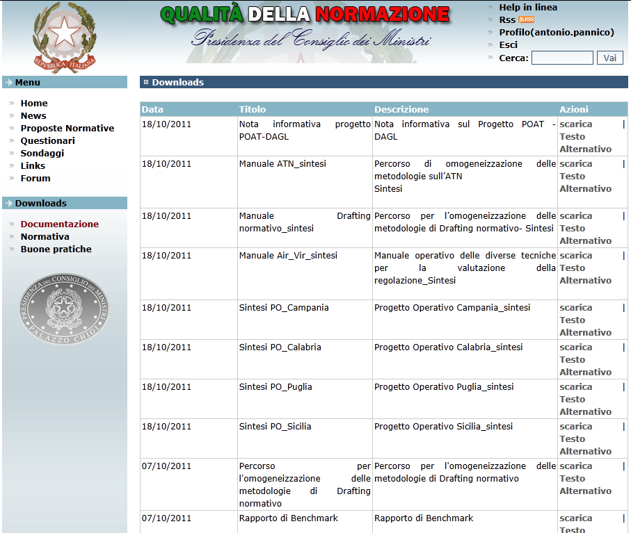 La Piattaforma Web la