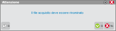 ATTENZIONE: rispondendo affermativamente a questo messaggio la procedura elimina subito il file XML rappresentante il documento.