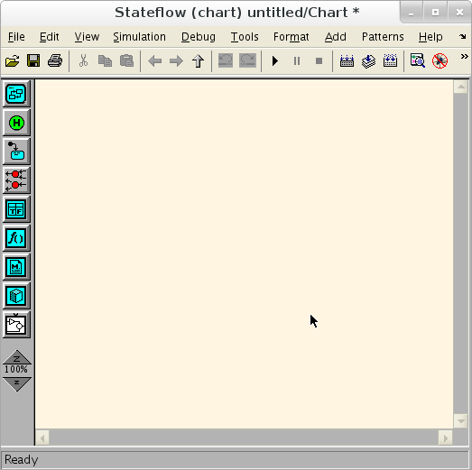 Introduzione a Stateflow Capitolo 1. Introduzione Figura 1.2: Gui di sviluppo per Stateflow 1.3 Gli elementi dello schema di Stateflow 1.3.1 Lo schema completo Analizziamo ora la figura 1.