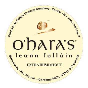 O HARA S LEAN FOLLAIN Stout Irlanda GRADO ALCOLICO: 6.0% TEMP SERVIZIO: 8-10 C In breve Note intense di caffè, di tostato e di affumicato da questa stout di tradizione gaelica.