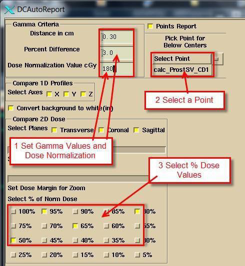 Manuale di funzionamento Dosimetry Check, Pagina 12 di 39 Quindi selezionare un punto (normalmente l'isocentro) per il quale passino