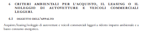 2. Il quadro normativo DM Ambiente 8 maggio 2012 Criteri ambientali