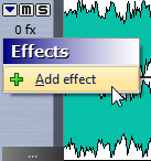 Montaggio Audio Effetti per tracce, clip e uscita master Aggiunta degli effetti a traccia, clip o uscita master È possibile aggiungere i plug-in degli effetti a ogni traccia e clip del montaggio