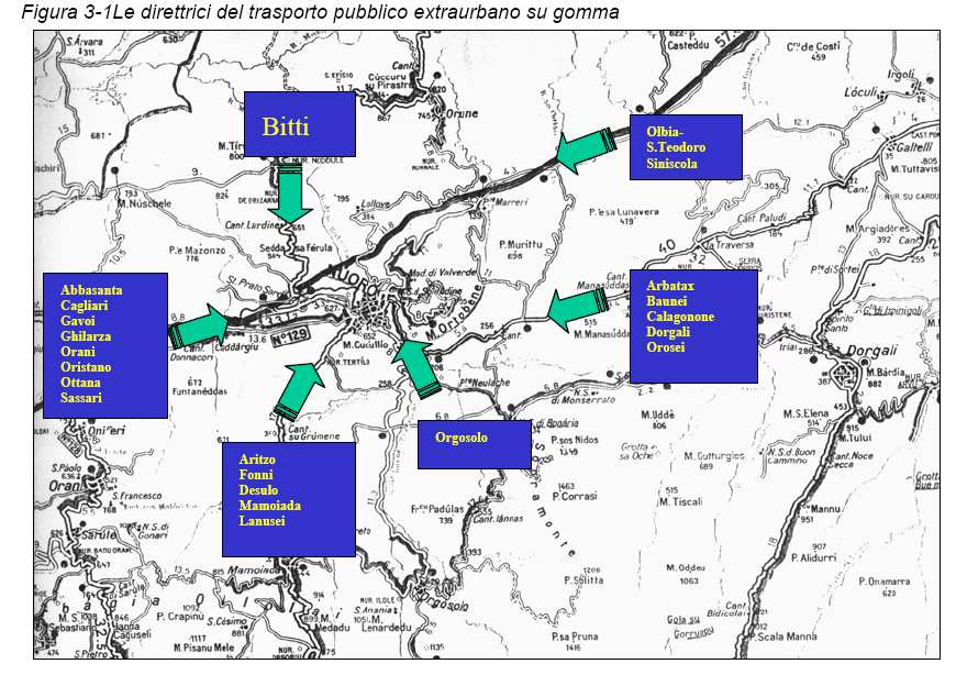 4.19.3 Piano Generale di Traffico Urbano di Nuoro L accessibilità La città di Nuoro, sia dal punto di vista del ruolo e delle funzioni svolte a livello provinciale che in riferimento alla sua