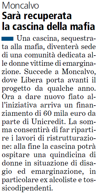 06/02/2012 Sarà recuperata la cascina