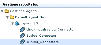 Esempio: abilitare la raccolta diretta utilizzando WinRMLinuxLogSensor 8. Per configurare il sensore, seguire le istruzioni di questa Guida al connettore.