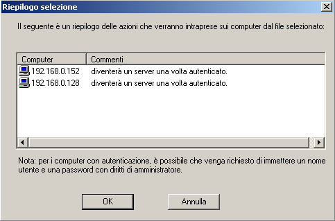 Applicazione di una patch di Symantec AntiVirus Avvio della distribuzione della patch 277 7 Per importare l'elenco dei computer, fare clic su Importa.