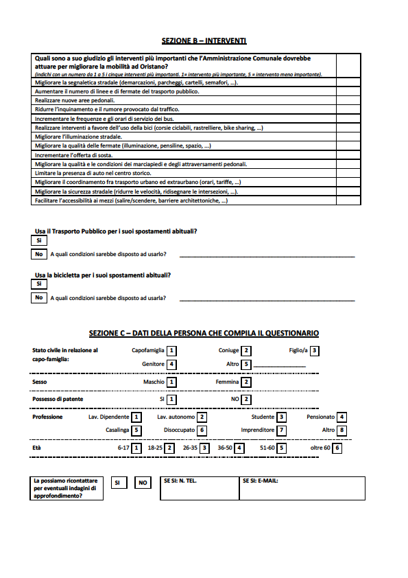 Figura 4-30 Questionario sottoposto alle famiglie-parte 3 Dall'analisi complessiva dei dati emerge che dei 4.