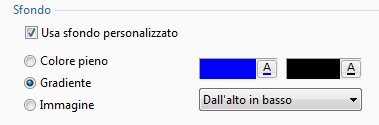 a) Colore pieno Fate clic sul pulsante A per definirlo (vedere il suggerimento più avanti).