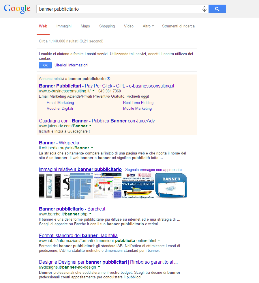 Keywords/Search ADV Anche conosciuta come pay per click; consiste nell acquisto di spazi ad