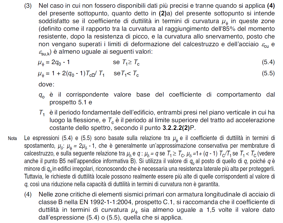 Testo proposto Per le strutture di fondazione vale quanto indicato nel 7.2.5. Per gli elementi strutturali secondari delle strutture in elevazione vale quanto indicato nel 7.2.3.