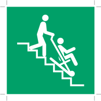 ISO 7010: 2011 Title Function/description Image content Hazard Human behaviour that is intended to be caused after understanding the safety sign's meaning E060 EVACUATION CHAIR to indicate the