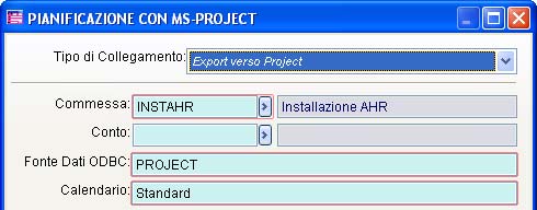 AD HOC REVOLUTION GESTIONE PROGETTI Attraverso la funzione Pianificazione con MS Project si procederà ad esportare la struttura
