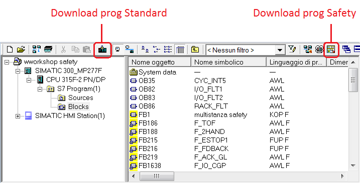 1.3. CPU Safety I PLC che gestiscono le funzionalità Safety sono identificati dalla lettere F (Failsafe) dopo il numero identificativo del modello (315 F 2PN/DP) e sono dotate del 50% in più di