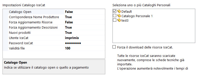 Catalg IceCat Attivare il Catalg IceCat all'intern di ImprterONE ti frnisce la pssibiltà di avere schede tecniche mlt dettagliate per gli articli del Catalg Persnale.